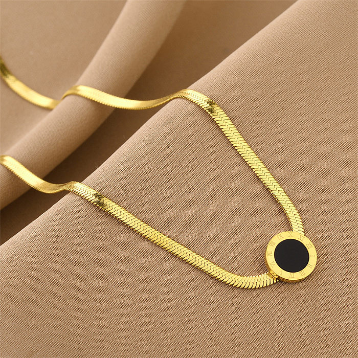 Fashion Geometric Stainless Steel Plating Necklace