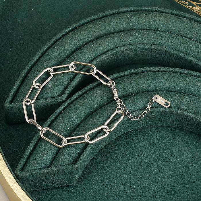 Bracelets en acier au titane géométrique de style simple plaquant des bracelets en acier inoxydable