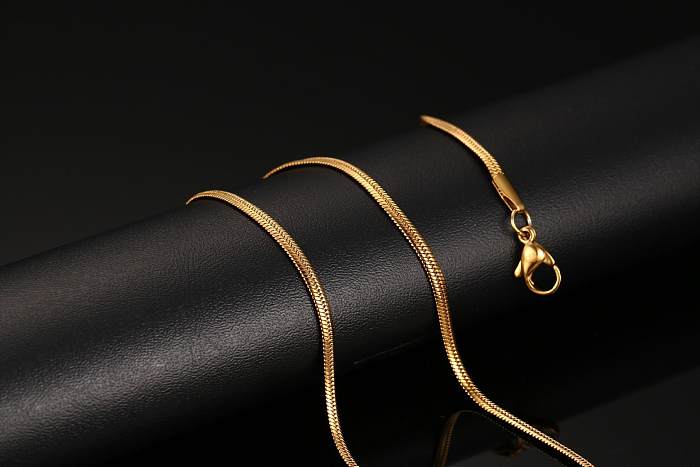 Simple Style Geometric Stainless Steel  Gold Plated Necklace