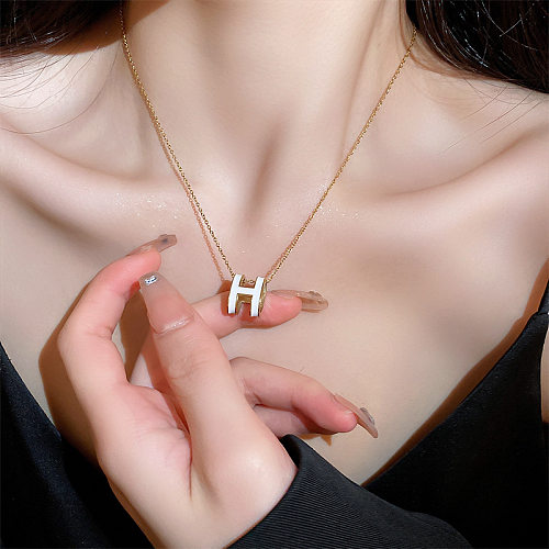 Fashion Letter Stainless Steel Plating Necklace 1 Piece