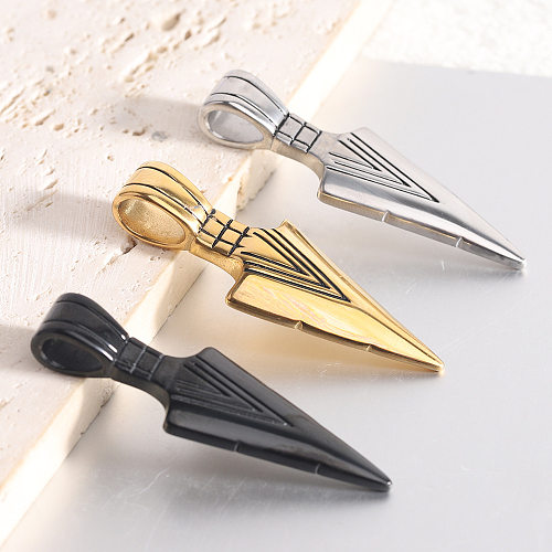 Retro Arrow Stainless Steel Plating Pendant Necklace