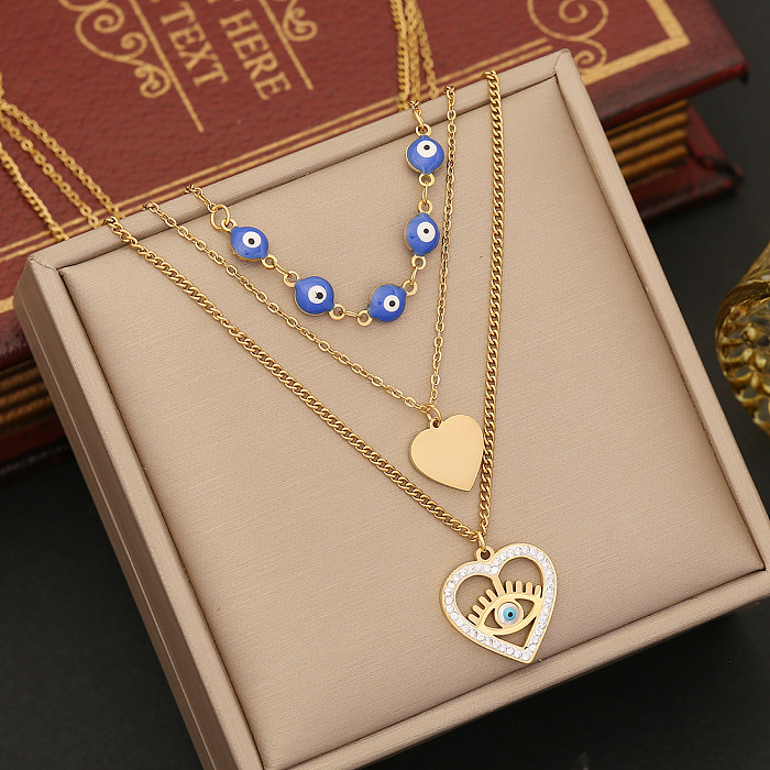 Commute Heart Shape Stainless Steel  Plating Pendant Necklace