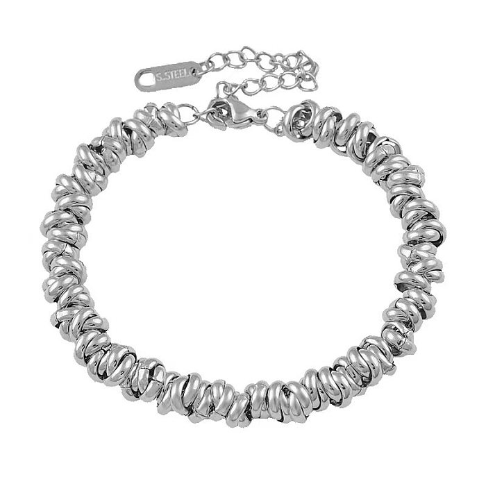 Fashion Geometric Titanium Steel Plating Bracelets