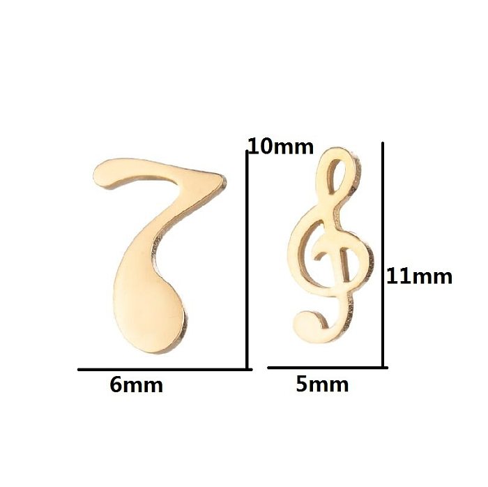 Fashion Geometric Stainless Steel  Plating Ear Studs 1 Pair