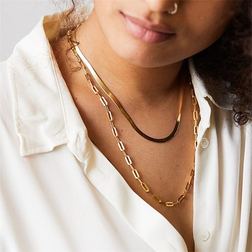 jewelry Simple Double Layered Necklace Wholesale Jewelry