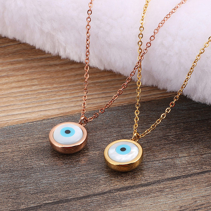 Wholesale Fashion Stainless Steel Devil Eyes Necklace jewelry