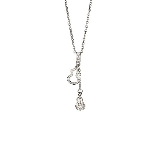 IG Style Basic Modern Style Gourd Stainless Steel Copper Tassel Pendant Necklace
