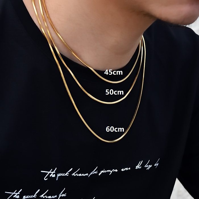 Fashion Geometric Stainless Steel Plating Necklace 1 Piece