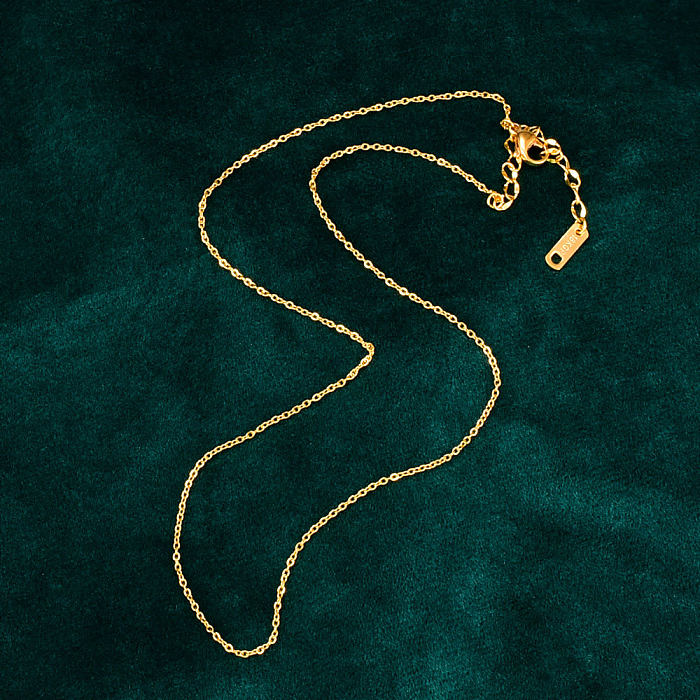 Modische geometrische Kreuz-Edelstahl-Halskette im Großhandel