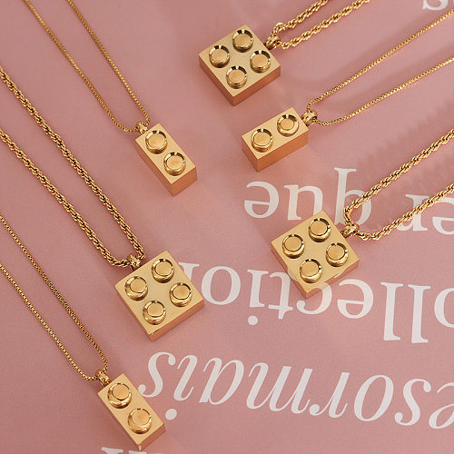 Fashion Geometric Stainless Steel Necklace Stainless Steel  Necklaces
