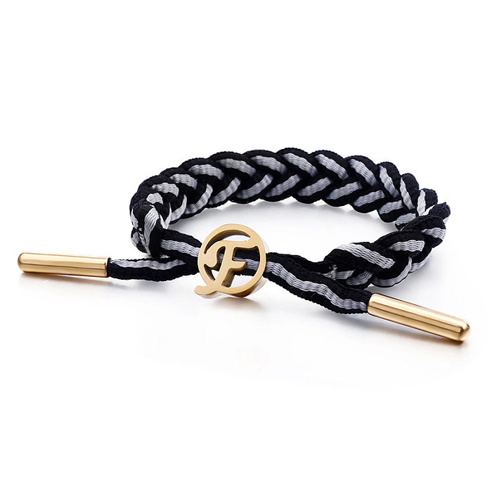 European And American Personality Creative Stainless Steel Braided Multi-color Couple Pull Handle Rope
