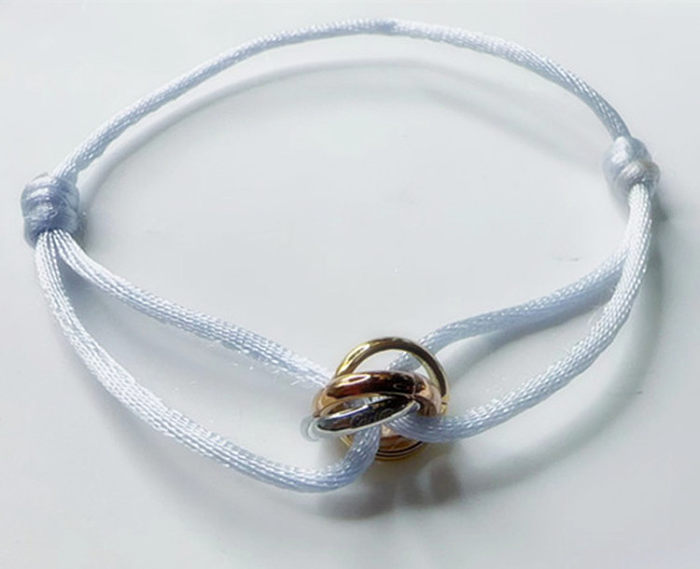 Simple Style Solid Color Titanium Steel Bracelets In Bulk