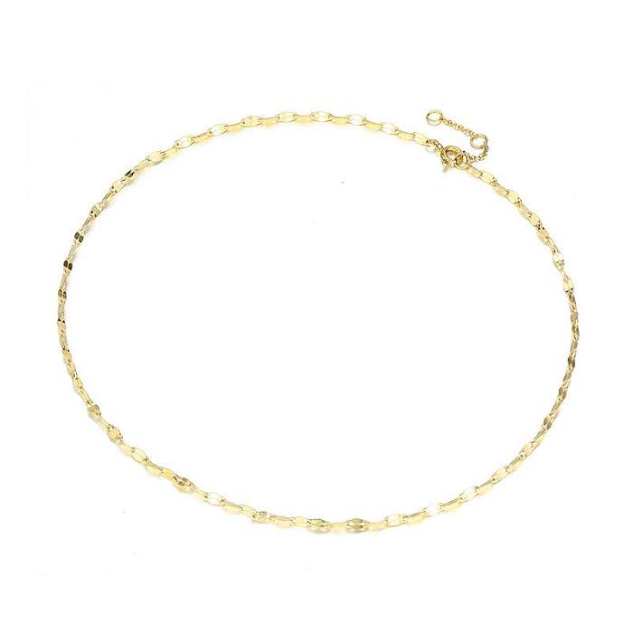Jewelry Single Layer Chain Necklace Female Creative Stainless Steel  Accessories Necklace 316L Clavicle Chain