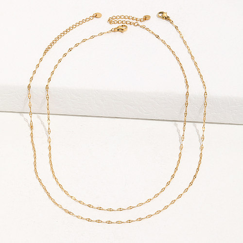 Simple Style Geometric Stainless Steel  Necklace Plating Stainless Steel  Necklaces