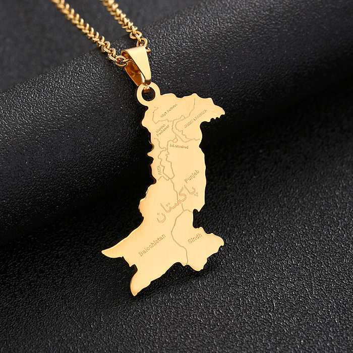 1 Piece Fashion Letter Stainless Steel  Plating Pendant Necklace