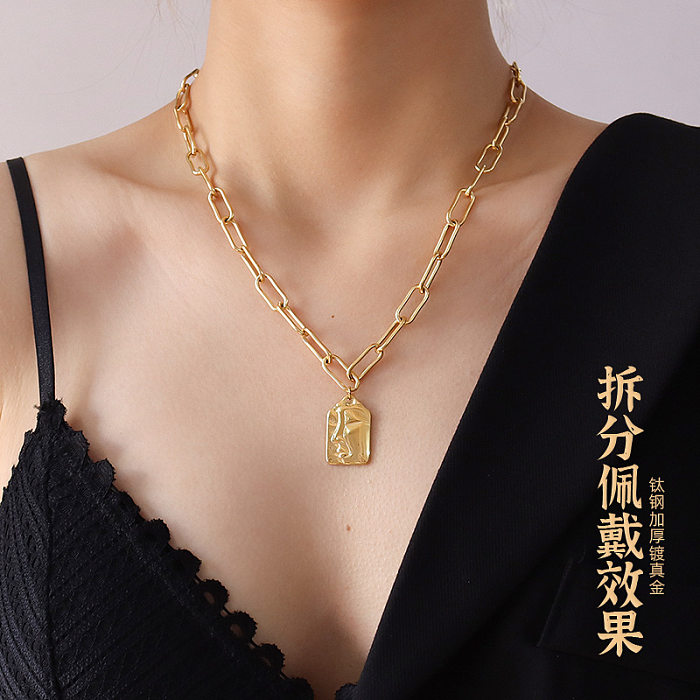Fashion All-match  Three-layer Irregular Freshwater Necklace