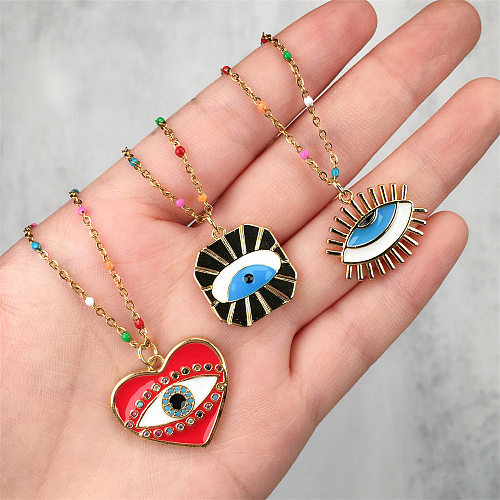 Wholesale Jewelry Devil's Eye Pendant Stainless Steel  Necklace jewelry