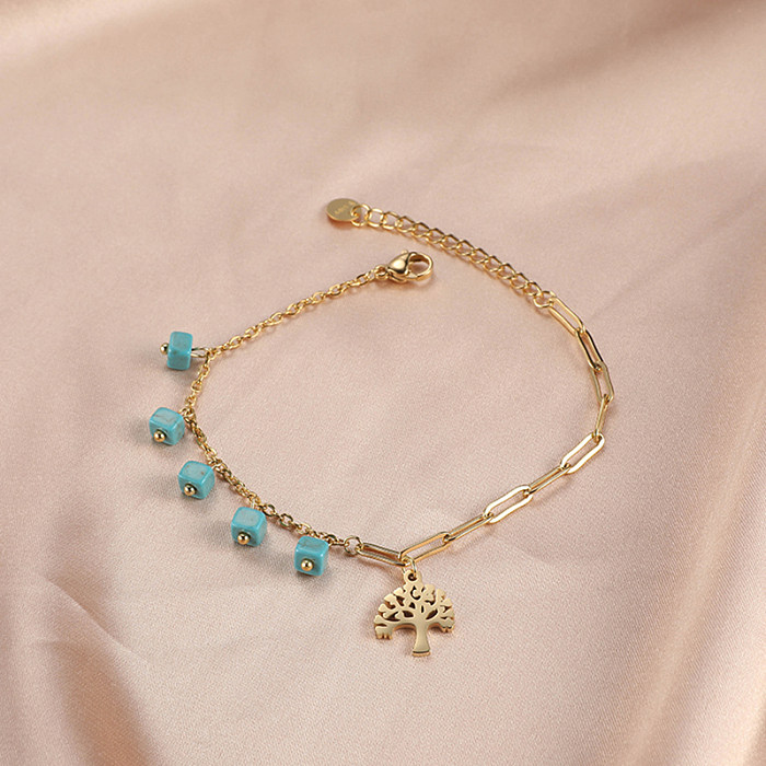 Glam Luxurious Star Bracelets plaqués or 18 carats en acier inoxydable en vrac