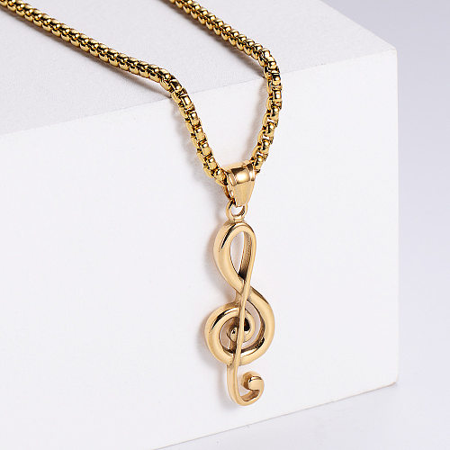 AML Simple Japanese And Korean Style Electroplating Music Symbol Symbol Men And Women Musical Note Ornament Gift