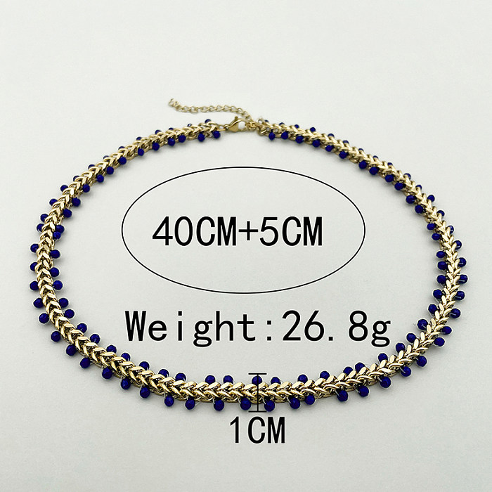 Casual Elegant Sweet Solid Color Stainless Steel  Plating Gold Plated Necklace