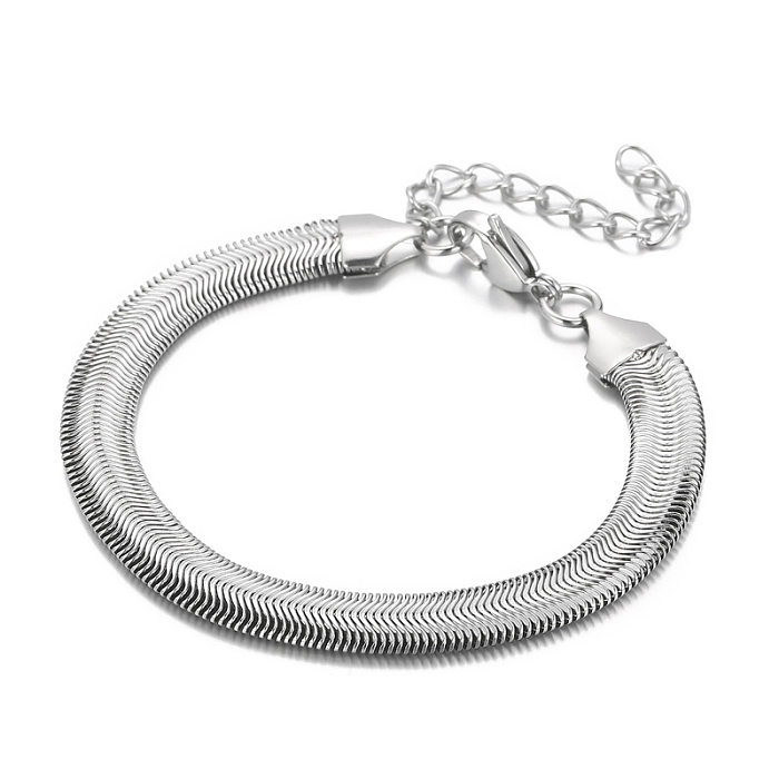 Fashion Geometric Titanium Steel Bracelets Metal Stainless Steel Bracelets