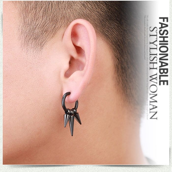 Simple Style Geometric Stainless Steel  Earrings Plating Stainless Steel  Earrings 1 Piece