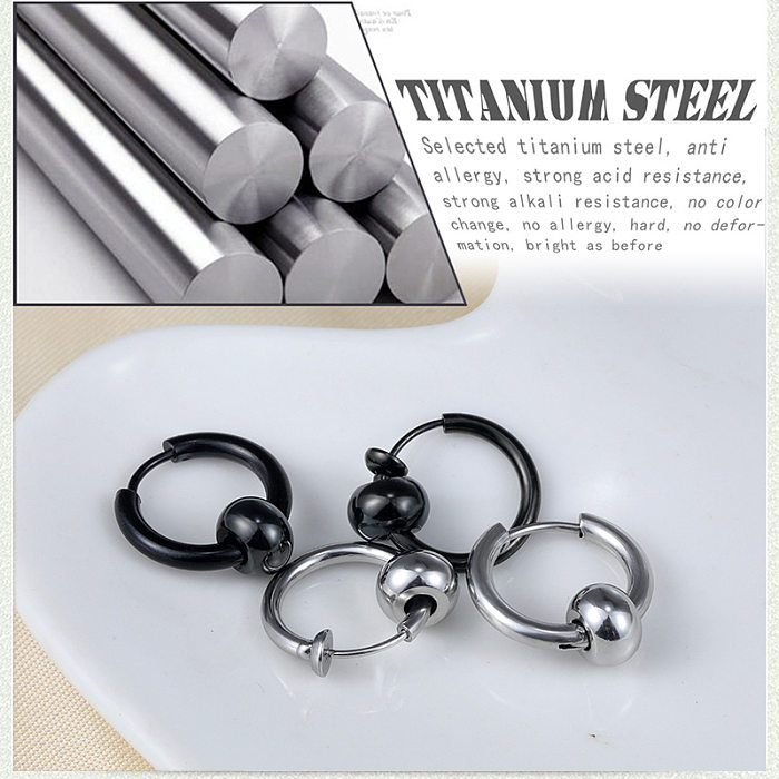 Fashion Geometric Stainless Steel  Earrings Plating Stainless Steel  Earrings 1 Piece