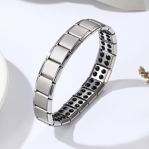 Modern Style Square Titanium Steel Bangle