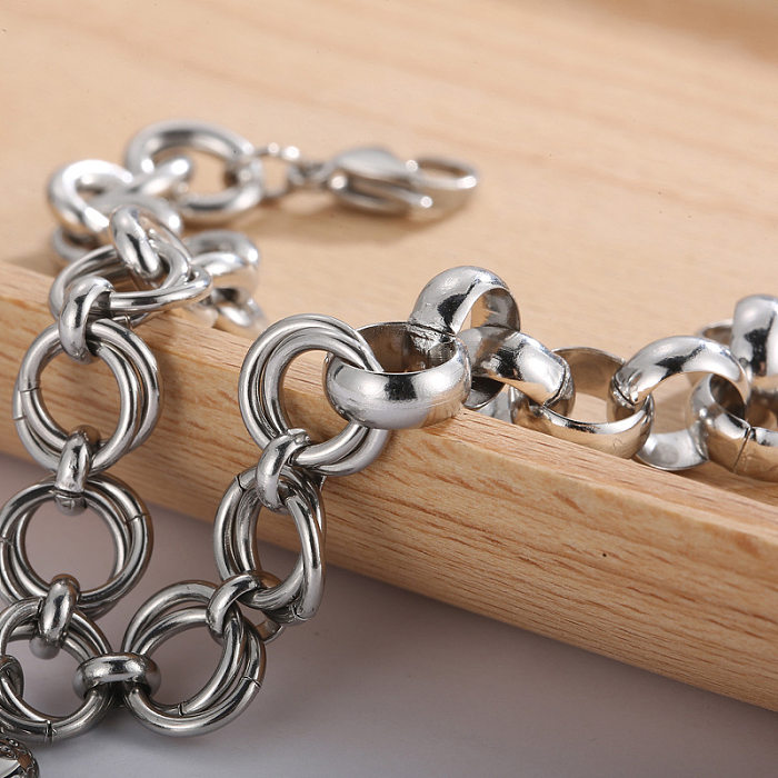 Bracelets en acier au titane en forme de coeur de mode Bracelets en acier inoxydable