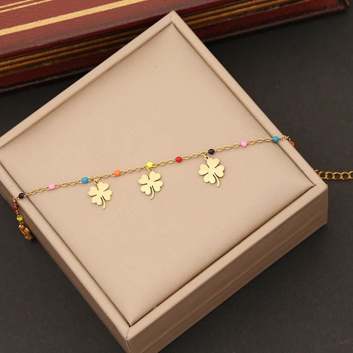 Bracelets de placage en acier inoxydable papillon en forme d'étoile de trajet artistique