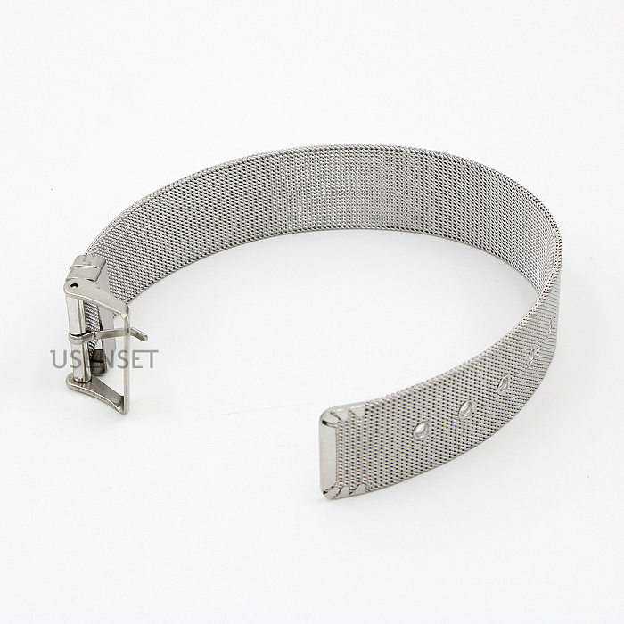 Bracelets de polissage géométriques hip-hop en acier inoxydable 1 pièce