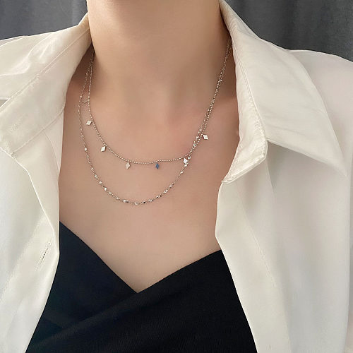 1 Piece INS Style Geometric Stainless Steel Irregular Plating Necklace