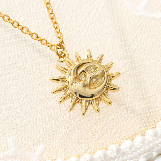 New Sun Abstract Pendant Necklace