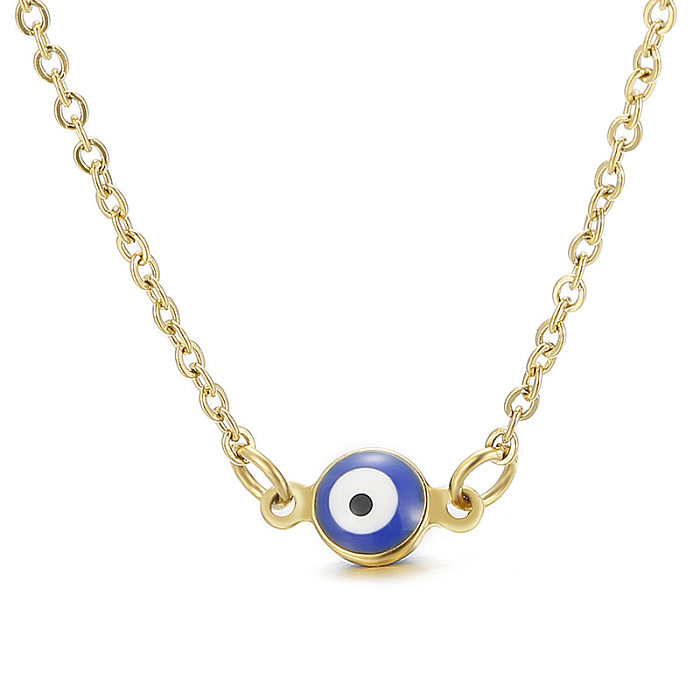 Blue Eye Necklace Stainless Steel  Demon Eye Necklace Wholesale