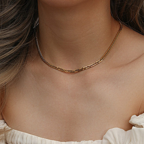 Simple Style Geometric Stainless Steel  Necklace Plating Stainless Steel  Necklaces