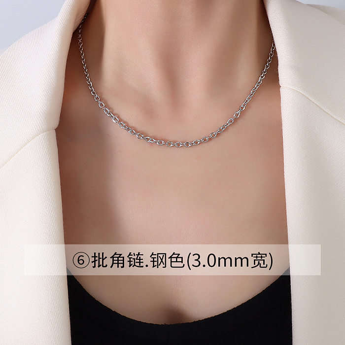 Wholesale Jewelry Fine Chain Stainless Steel Necklace jewelry