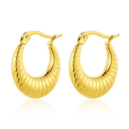 1 Pair Elegant Glam Geometric Plating Stainless Steel  Gold Plated Earrings