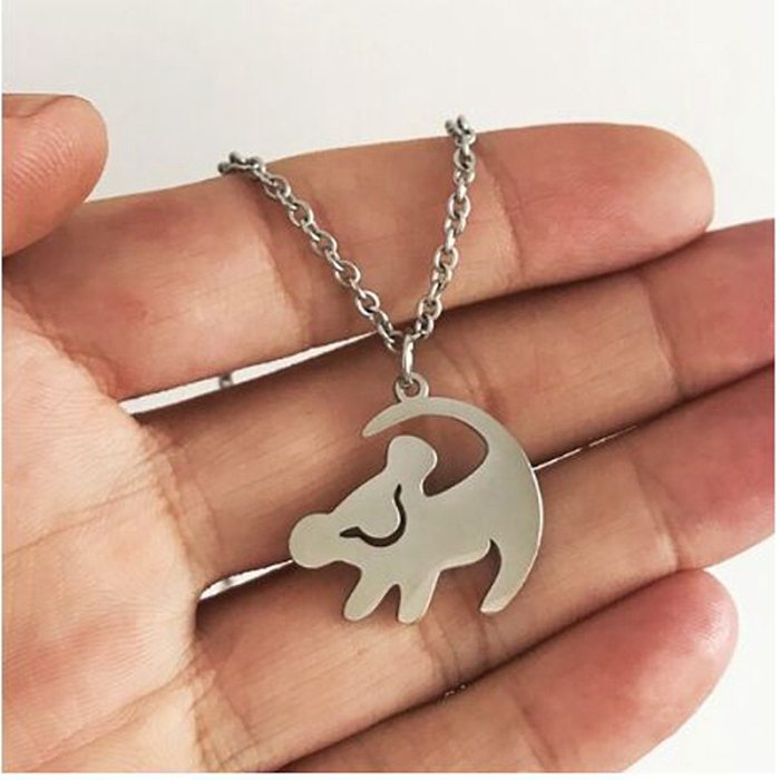 New Cute Lion Baby Shape Pendant Alloy Necklace