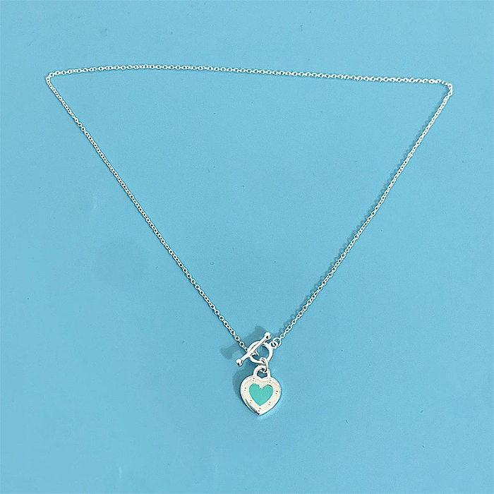 IG Style Casual Vintage Style Heart Shape Stainless Steel  Pendant Necklace In Bulk