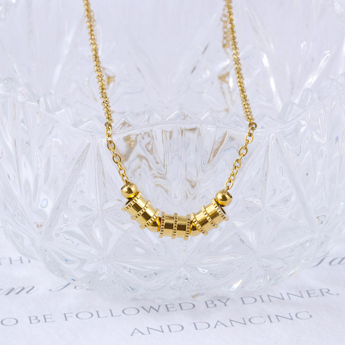 Simple Style Geometric Stainless Steel  Stainless Steel Plating Necklace