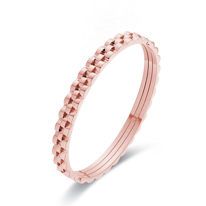 Lady Solid Color Stainless Steel Bangle In Bulk