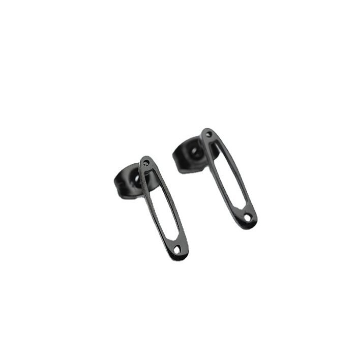 Simple Style Pin Stainless Steel  Ear Studs Plating No Inlaid Stainless Steel  Earrings