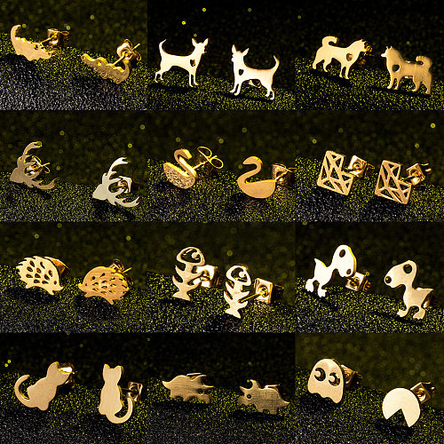 Fashion Animal Stainless Steel  Earrings Wholesale