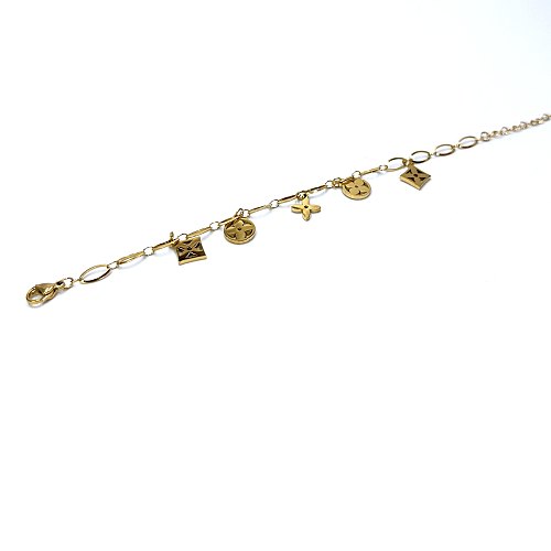 Elegant Flower Stainless Steel Bracelets In Bulk