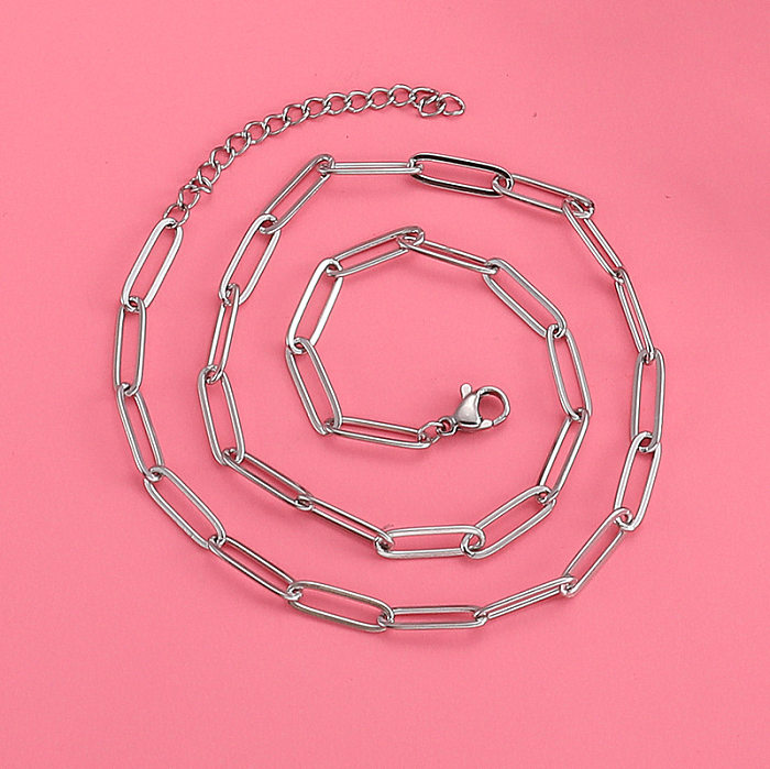 Simple Style Geometric Stainless Steel  Plating Necklace 1 Piece