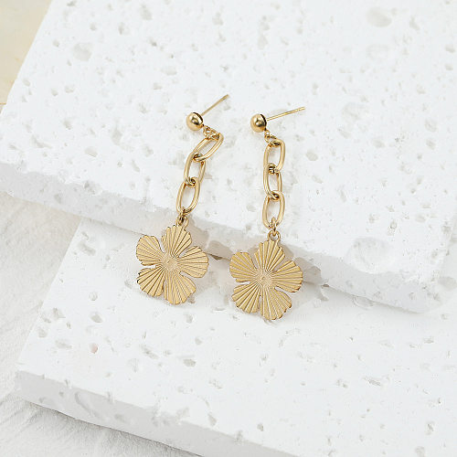 Lady Geometric Stainless Steel  Earrings Plating Stainless Steel  Earrings