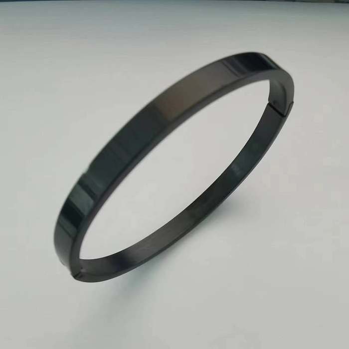 Simple Style Geometric Solid Color Stainless Steel Bangle Stainless Steel Bracelets