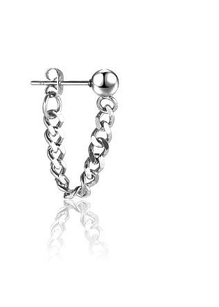 Fashion Geometric Stainless Steel Earrings Tassel Stainless Steel  Earrings 1 Piece