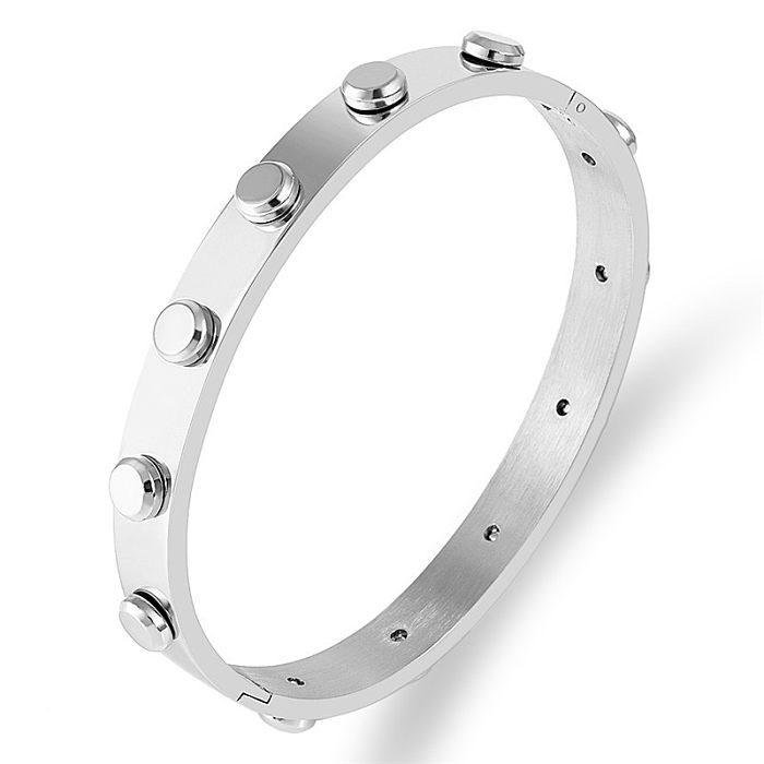 Commute Round Stainless Steel Bangle