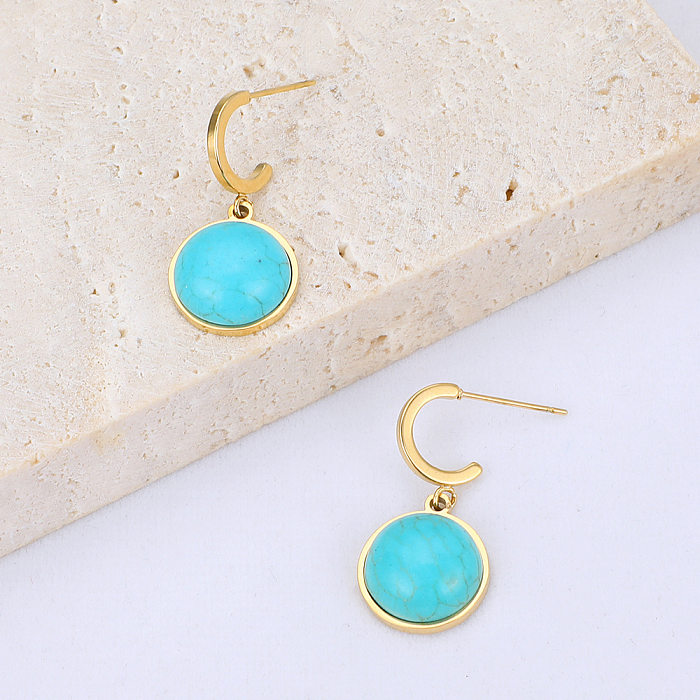 INS Style Geometric Stainless Steel  Plating No Inlaid Earrings